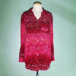 Intro Button Down Blouse Size S